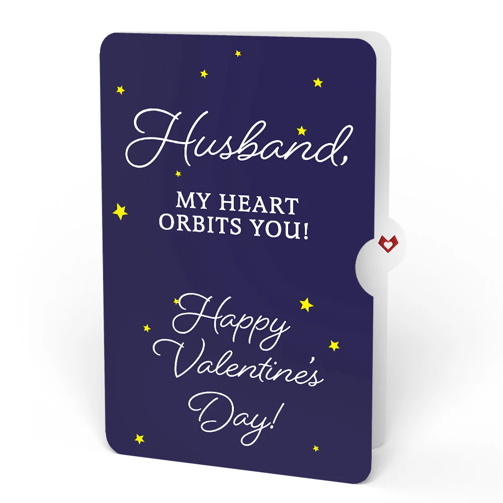 Shine Bright Valentine Pop-Up Card and Sentiment Set for Husband - Image 4