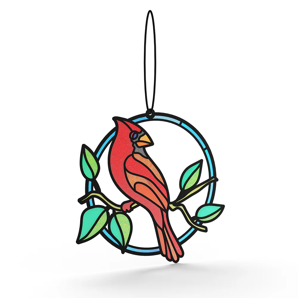 Sign of Love Cardinal Suncatcher Card - Image 3
