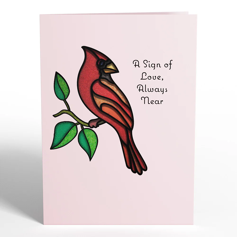 Sign of Love Cardinal Suncatcher Card - Image 5
