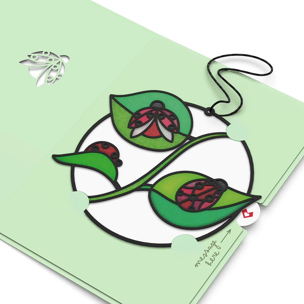 Small Things with Big Meaning Ladybug Suncatcher Card - Image 4