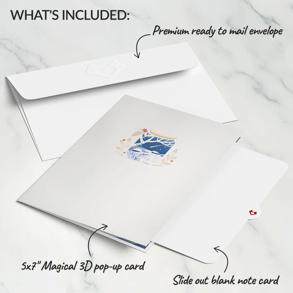 Snowy Winter Jar Pop-Up Card - Image 5