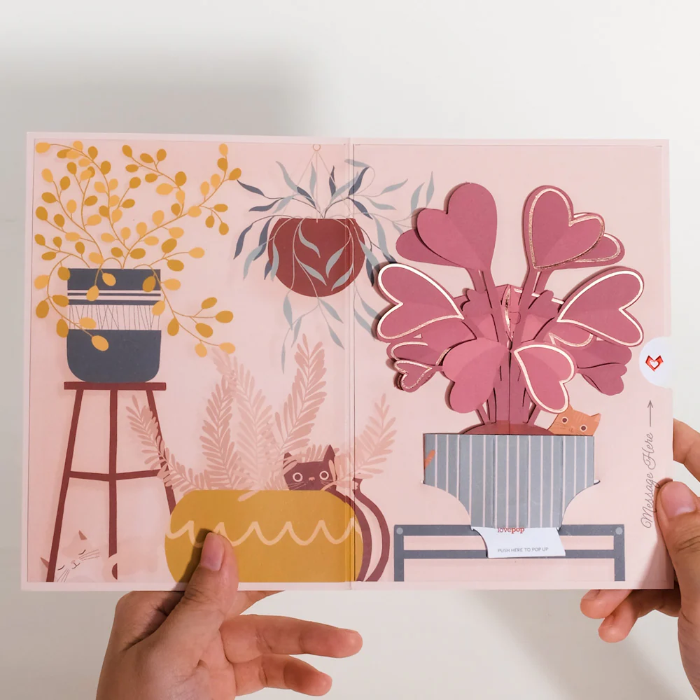 So Frond of You Card with Mini Bouquet - Image 3