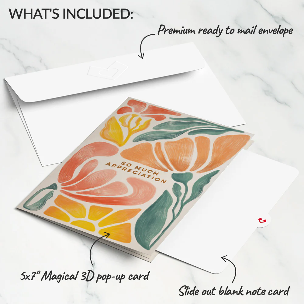 So Much Appreciation Thank You Pop-Up Card - Image 5