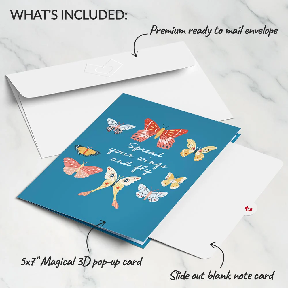 Spread Your Wings Butterfly Pop-Up Card - Image 5