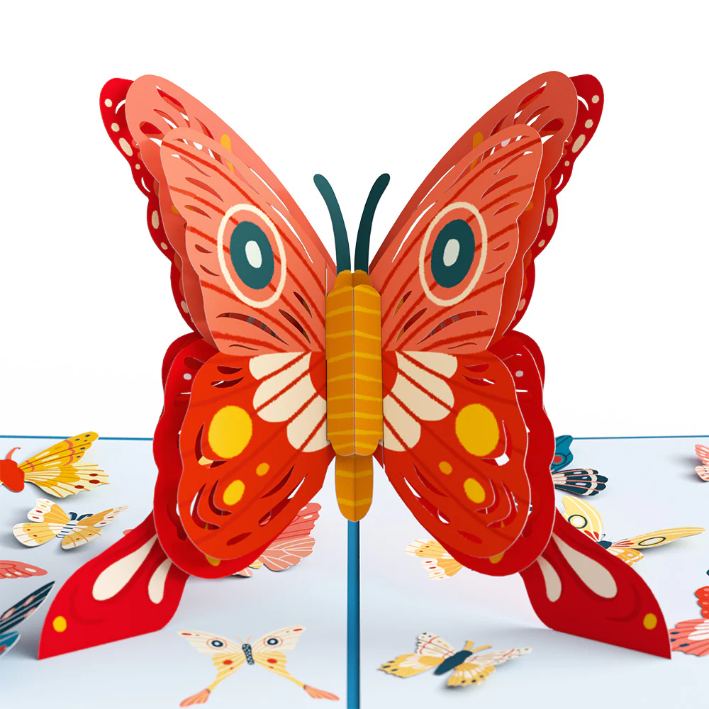 Spread Your Wings Butterfly Pop-Up Card & Bouquet Bundle - Image 3