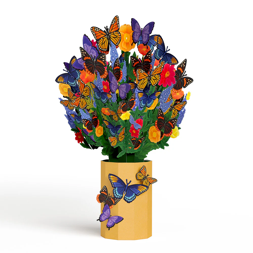 Spread Your Wings Butterfly Pop-Up Card & Bouquet Bundle - Image 4