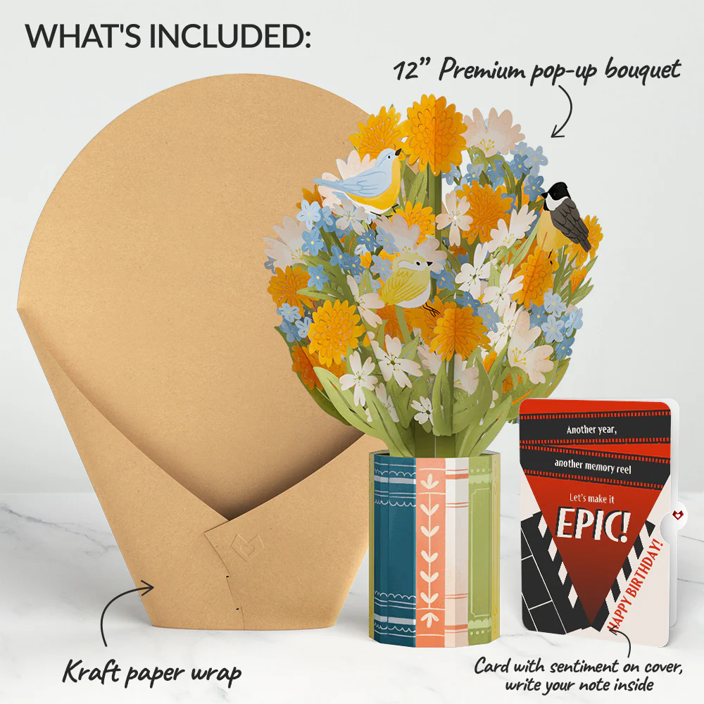 Spring Joy Birthday Bouquet and Epic Reel Sentiment Set - Image 2