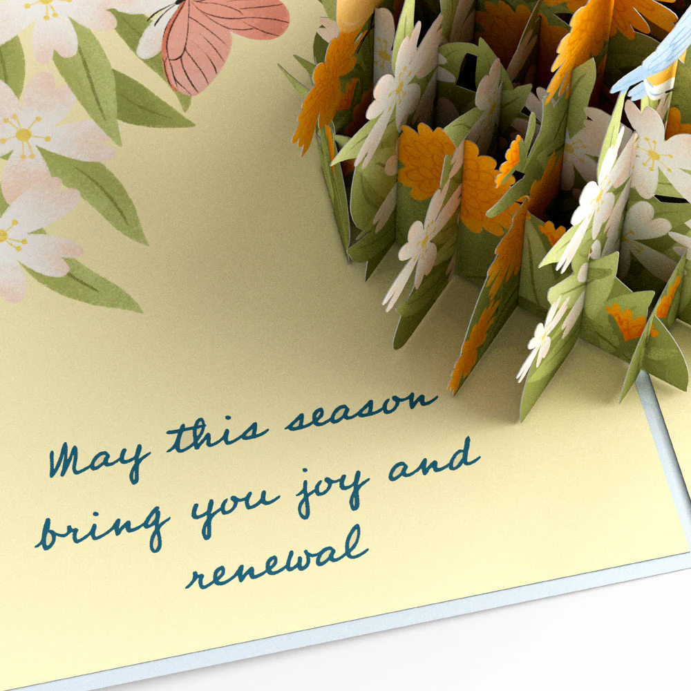 Spring Joy & Renewal Pop-Up Card - Image 3