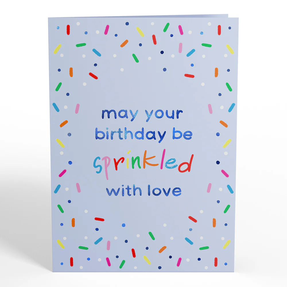 Sprinkled with Love Birthday Cake Pop-Up Card - Image 4