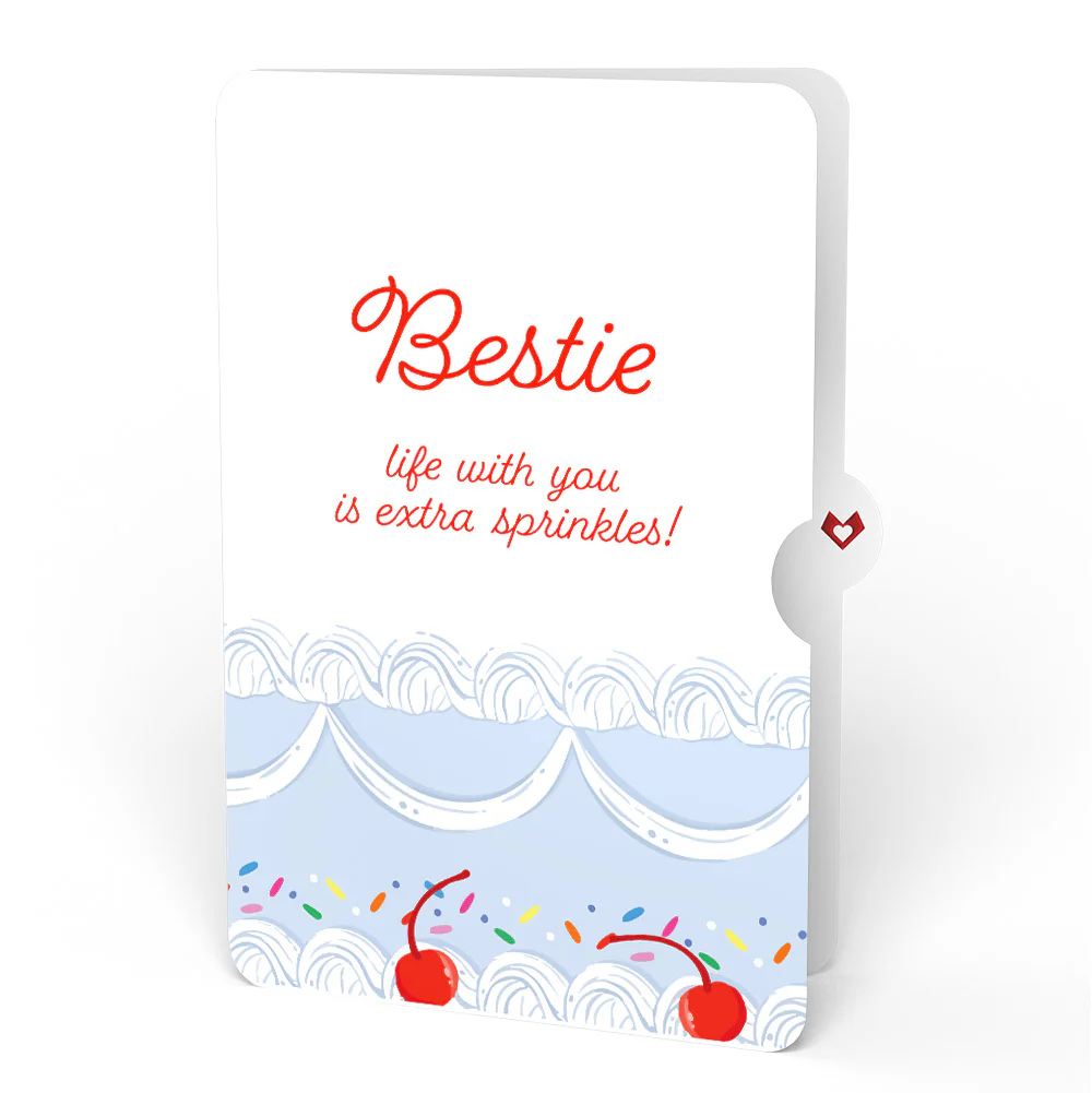Sprinkled with Love Birthday Cake Pop-Up Card and Sentiment Set for Bestie - Image 4