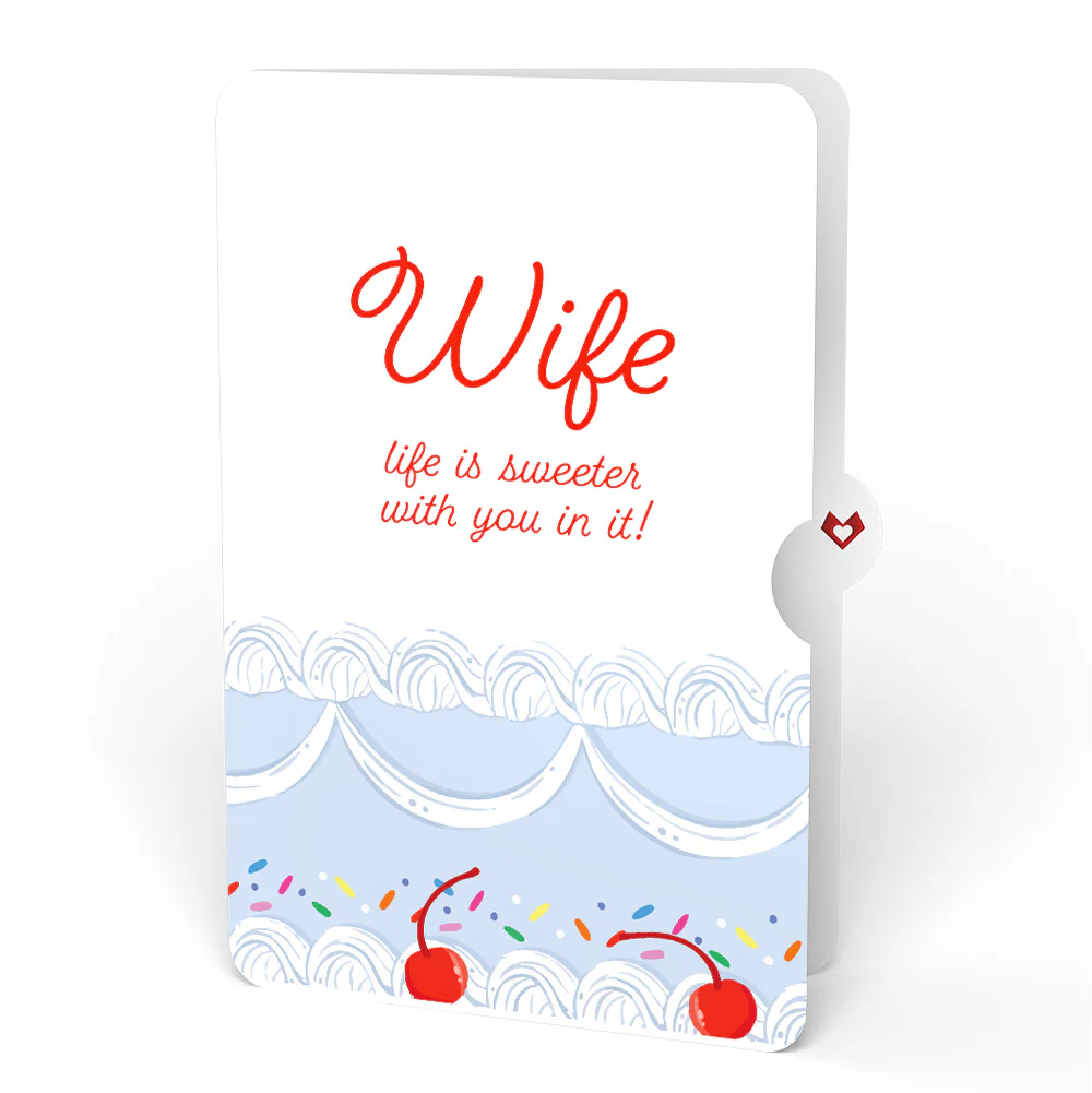 Sprinkled with Love Birthday Cake Pop-Up Card and Sentiment Set for Wife - Image 4