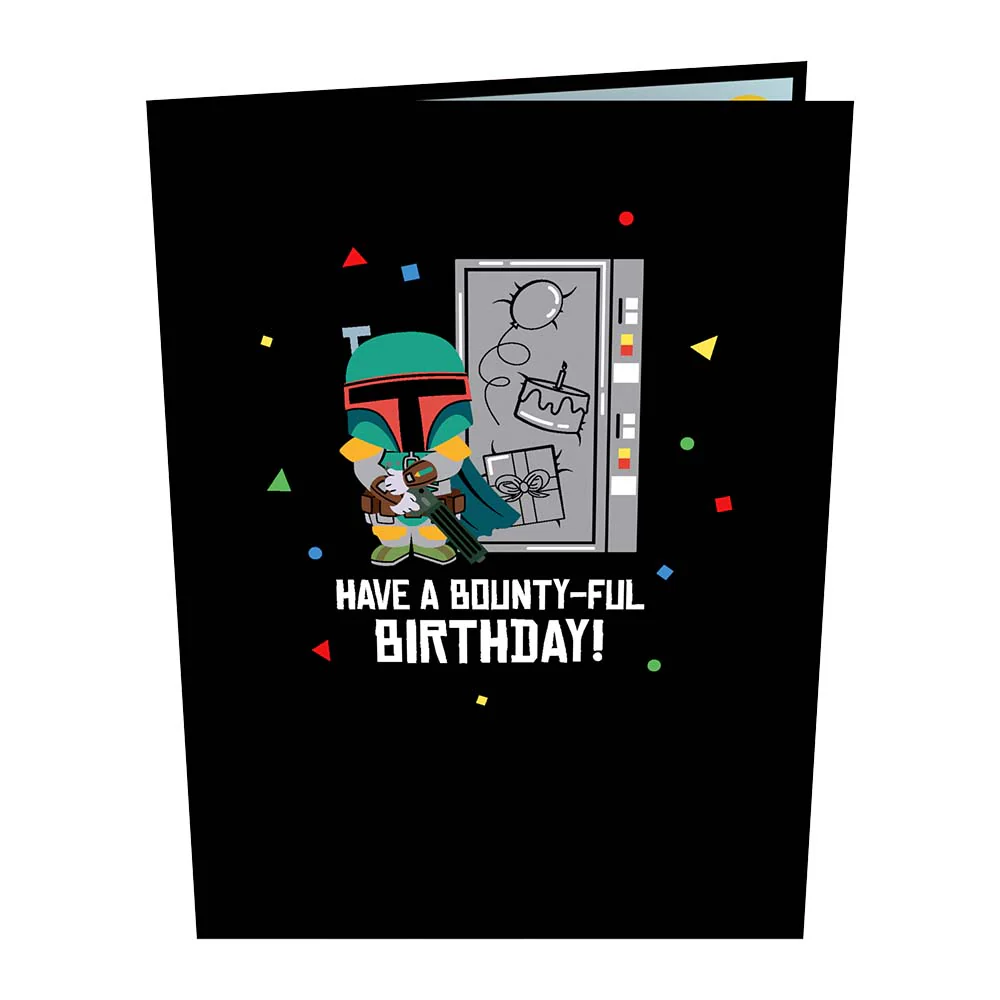 Star Wars™ Boba Fett™ Bounty-ful Birthday Card with Pop-Up Gift - Image 4