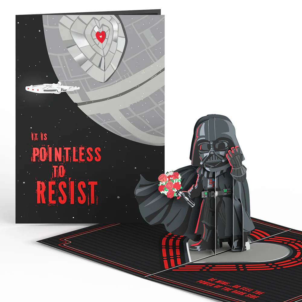 Star Wars™ Darth Vader™ Be Mine Pop-Up Card & Flower Buds Bouquet Bundle - Image 3