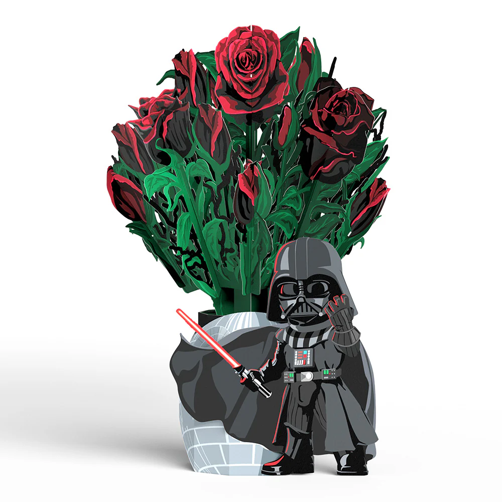 Star Wars™ Darth Vader™ Be Mine Pop-Up Card & Flower Buds Bouquet Bundle - Image 8
