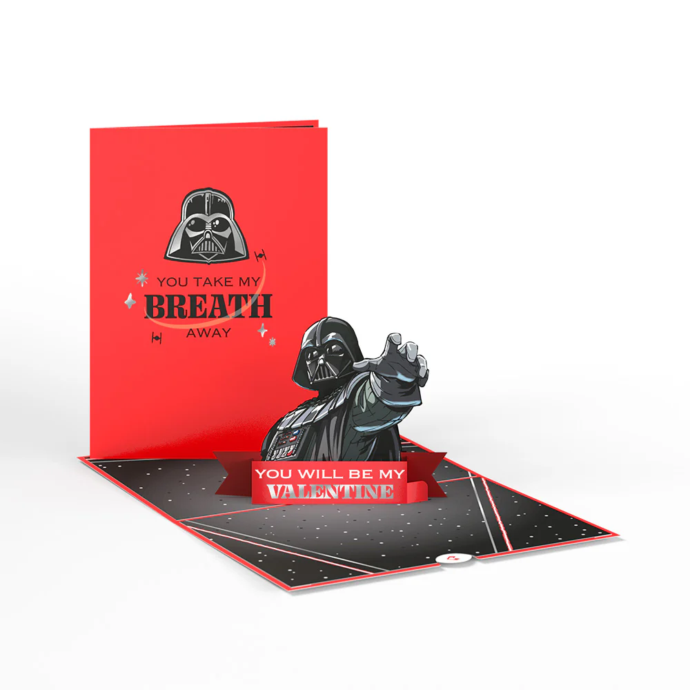 Star Wars™ Darth Vader™ Take My Breath Away Pop-Up Card & Flower Buds Bouquet Bundle - Image 2