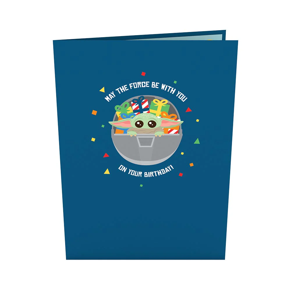 Star Wars™ The Mandalorian™ Grogu™ Birthday Card with Pop-Up Gift - Image 5
