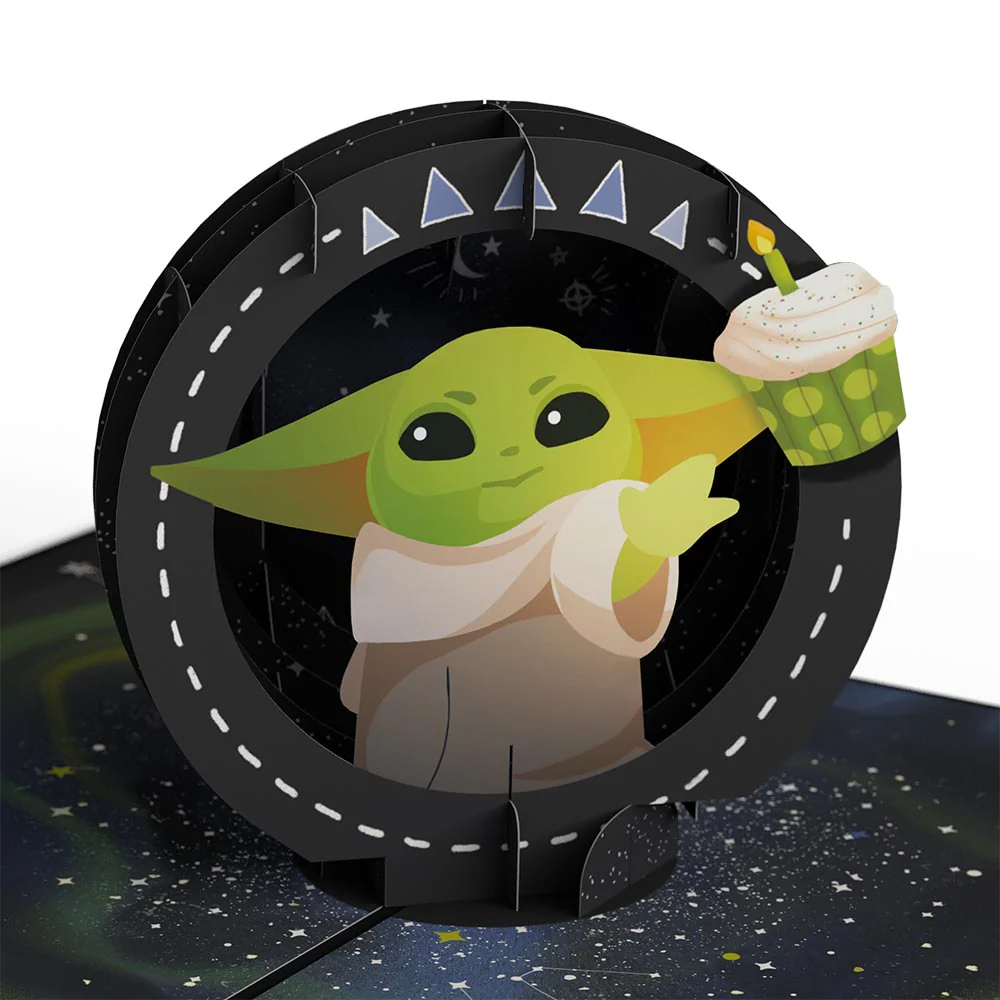 Star Wars™ The Mandalorian™ Grogu™ Mystic Birthday Pop-Up Card - Image 2