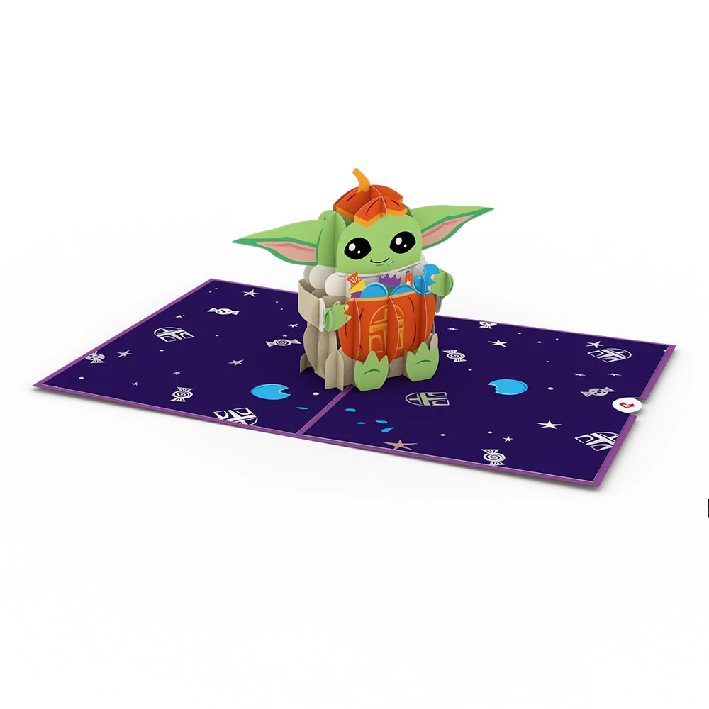 Star Wars™ The Mandalorian™ Grogu™ No Tricks All Treats Pop-Up Card - Image 3