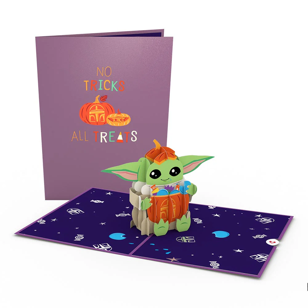 Star Wars™ The Mandalorian™ Grogu™ No Tricks All Treats Pop-Up Card - Image 4