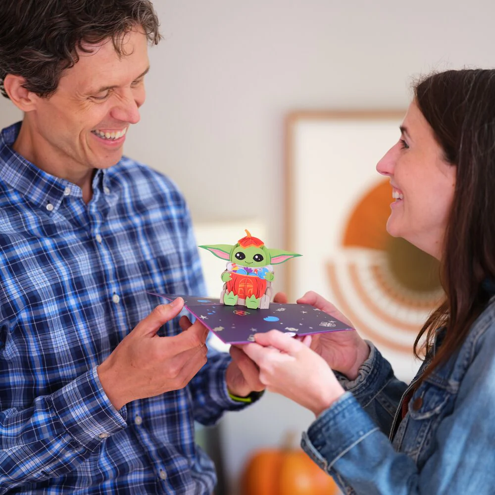Star Wars™ The Mandalorian™ Grogu™ No Tricks All Treats Pop-Up Card - Image 7