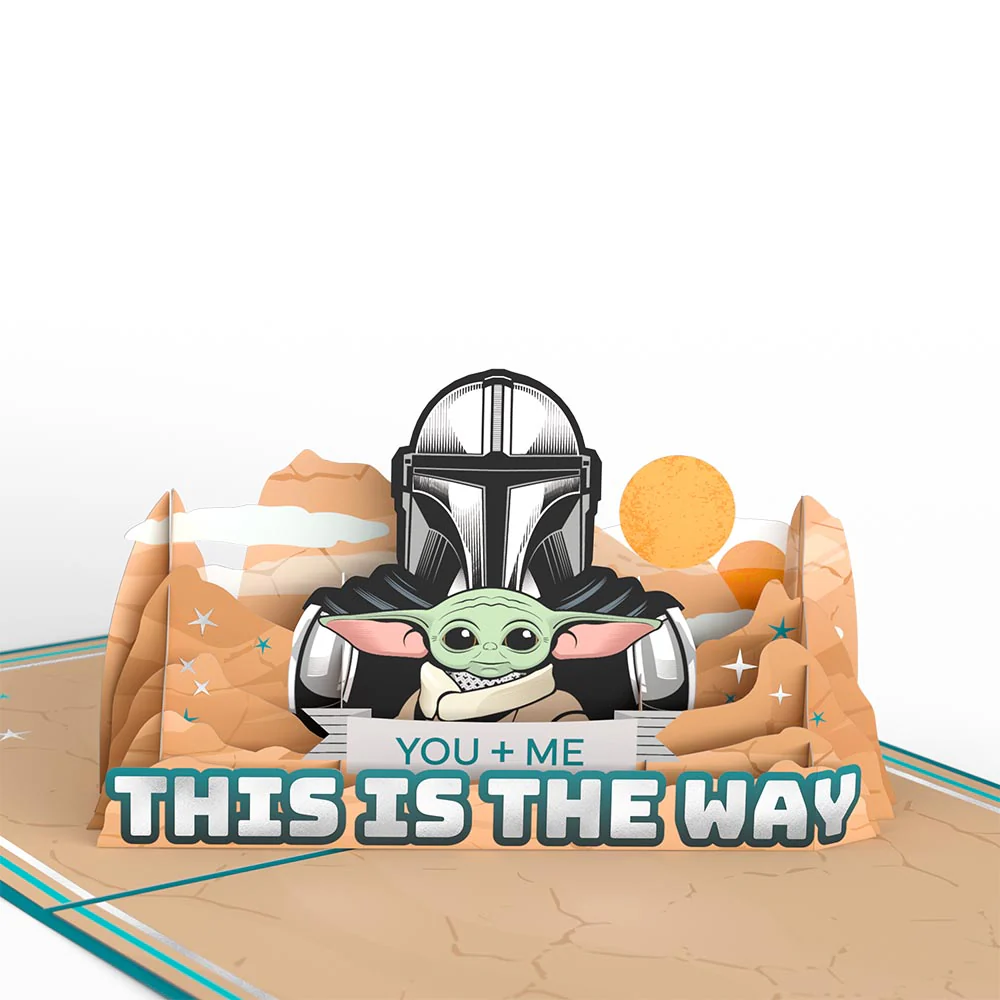 Star Wars™ The Mandalorian Grogu™ This Is the Way Pop-Up Card & Flower Buds Bouquet Bundle - Image 3