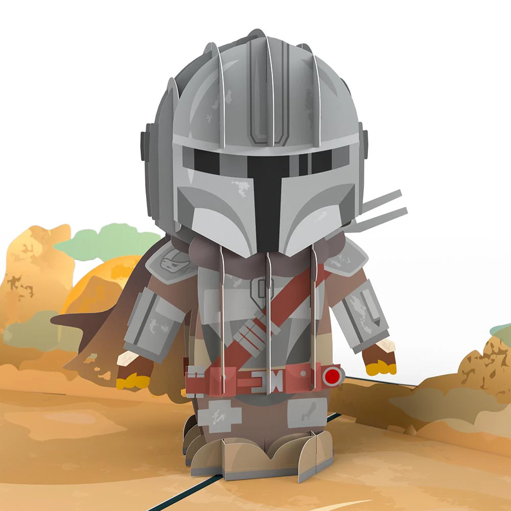 Star Wars™ The Mandalorian™ Legendary Warrior Birthday Pop-Up Card - Image 5