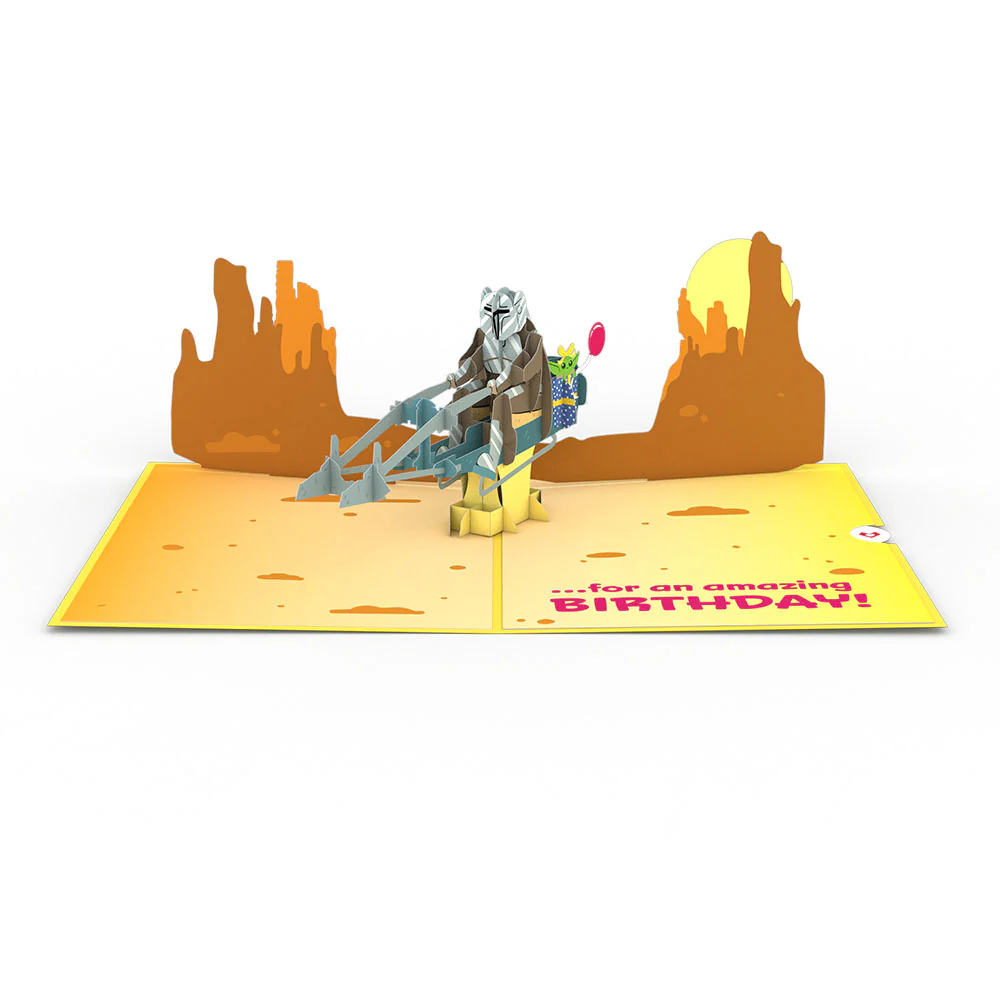 Star Wars™ The Mandalorian™ The Birthday Way Pop-Up Card - Image 3