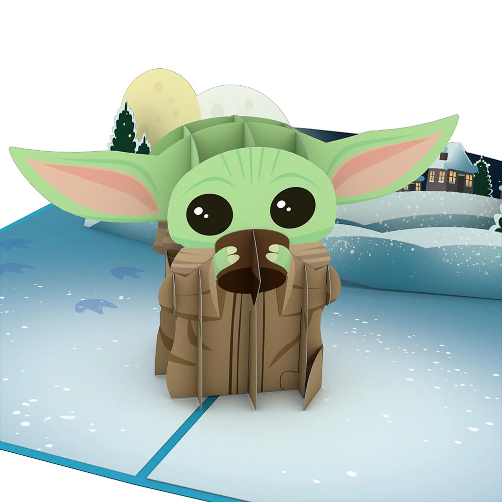 Star Wars™ The Mandalorian™ The Child: Warm Holiday Wishes Pop-Up Card - Image 2