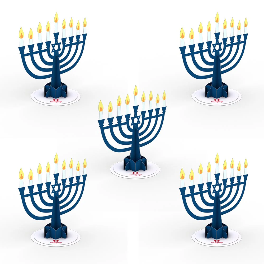 Stickerpop™: Hanukkah Menorah (5-Pack)