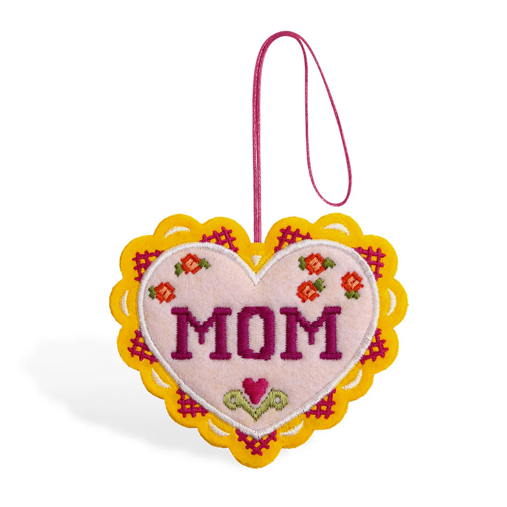 Stitched with Love Mother’s Day HeartFelt Charm Card™ and Bold Petal Pattern Sentiment Set for Mom - Image 3