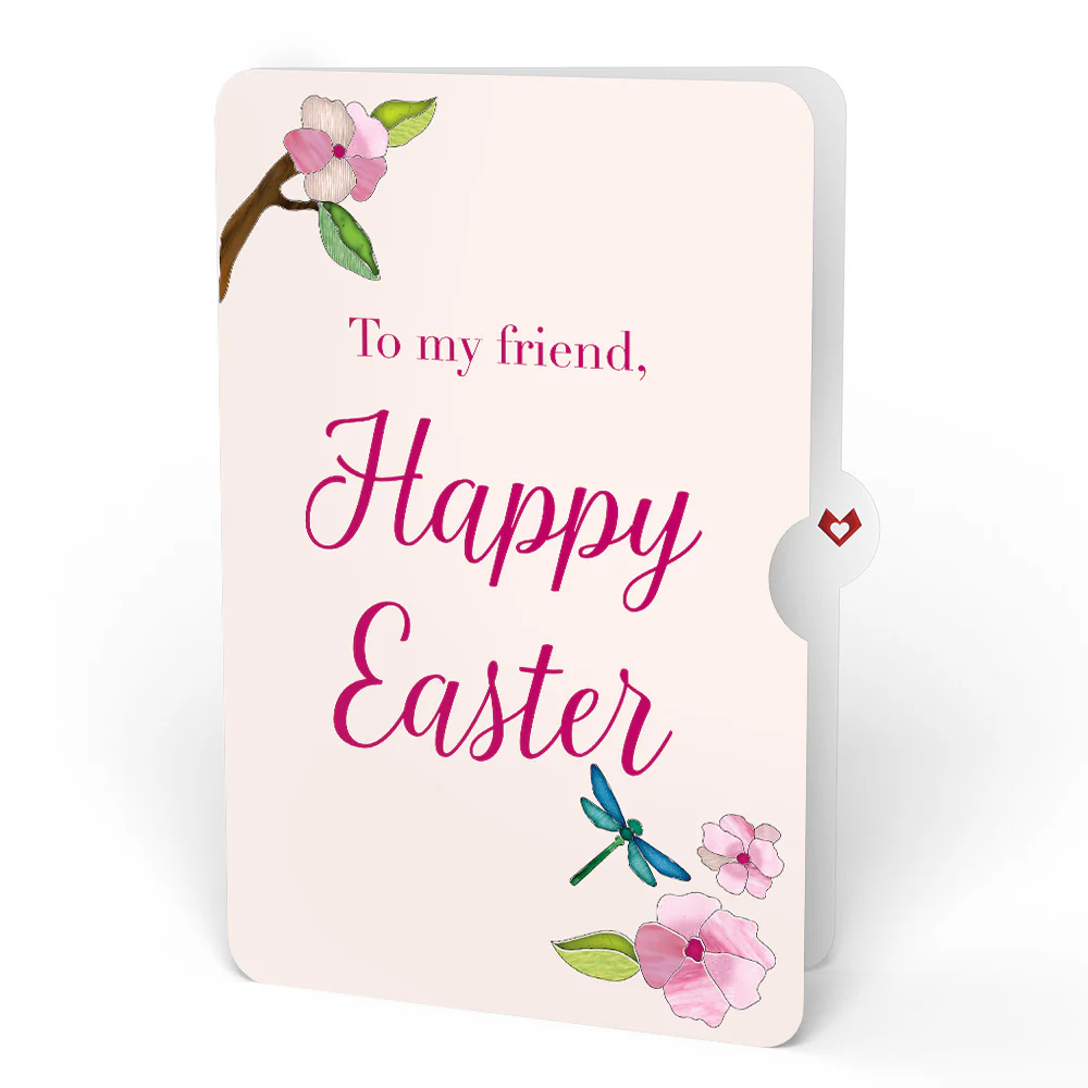 Sun-dappled Cherry Blossom Easter Suncatcher Bouquet and Sentiment Set for Friend - Image 4