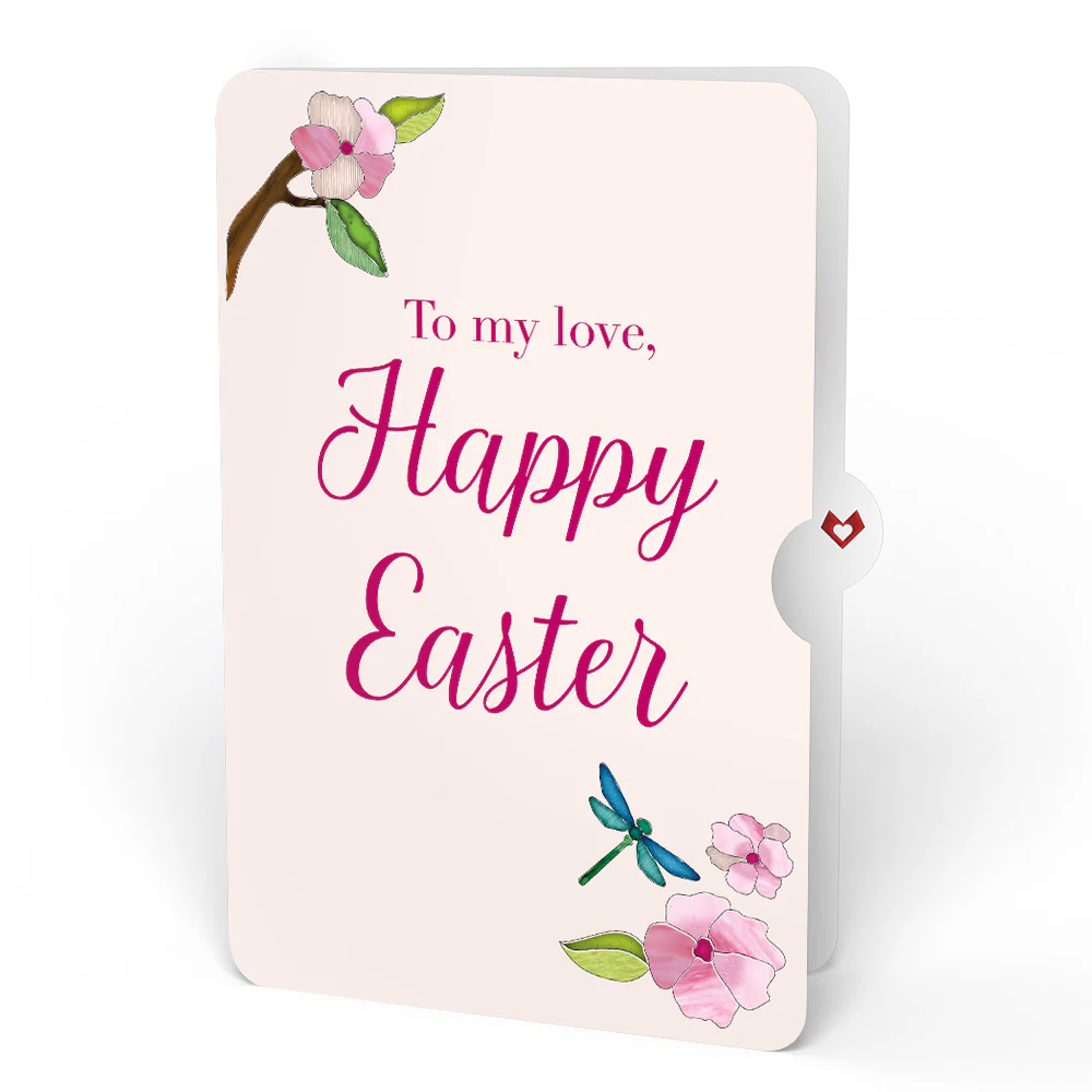 Sun-dappled Cherry Blossom Easter Suncatcher Bouquet and Sentiment Set for My Love - Image 4