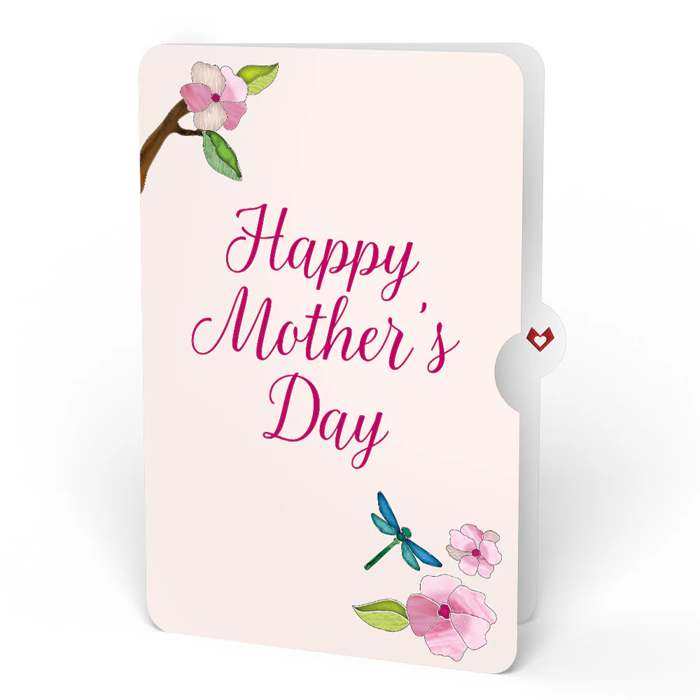 Sun-dappled Cherry Blossom Mother’s Day Suncatcher Bouquet and Cherry Blossom Grace Sentiment Set - Image 4