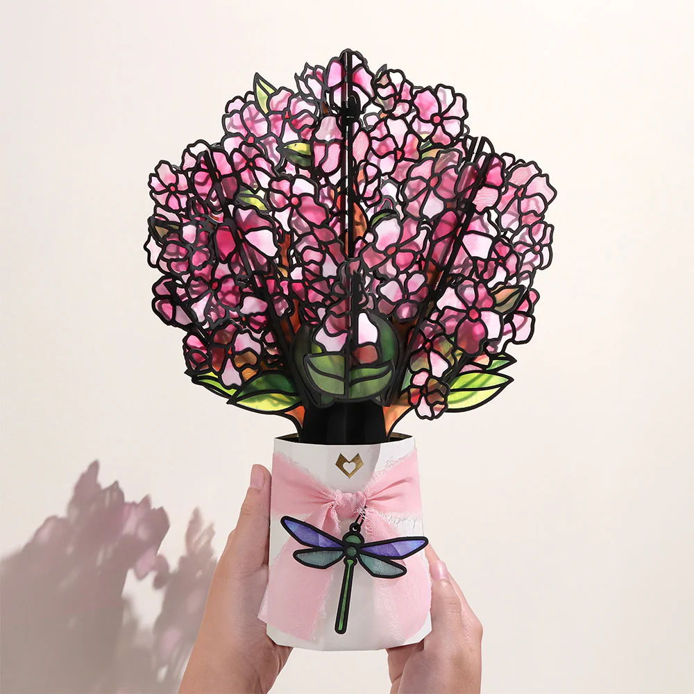 Sun-dappled Cherry Blossom Suncatcher Bouquet - Image 3