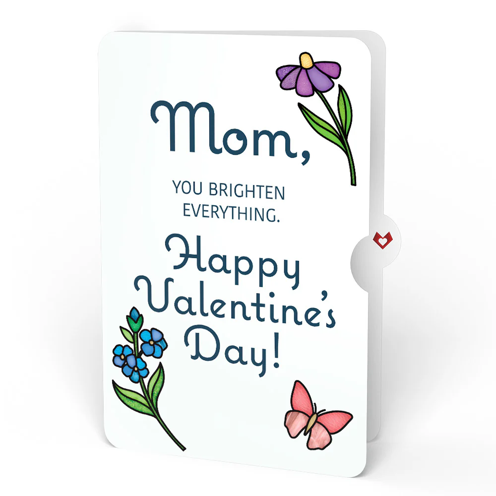 Sun-dappled Cherry Blossom Valentine Suncatcher Bouquet and Sentiment Set for Mom - Image 4