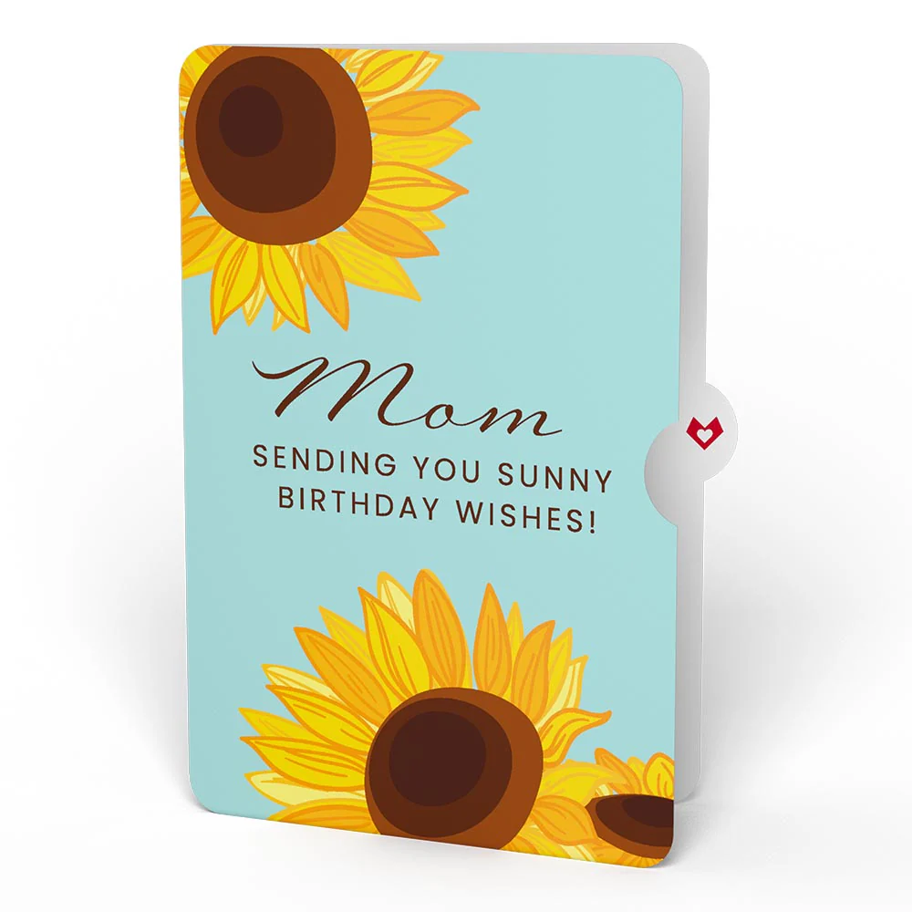 Sunflower Birthday Pop-Up Card and Sentiment Set for Mom - Image 4