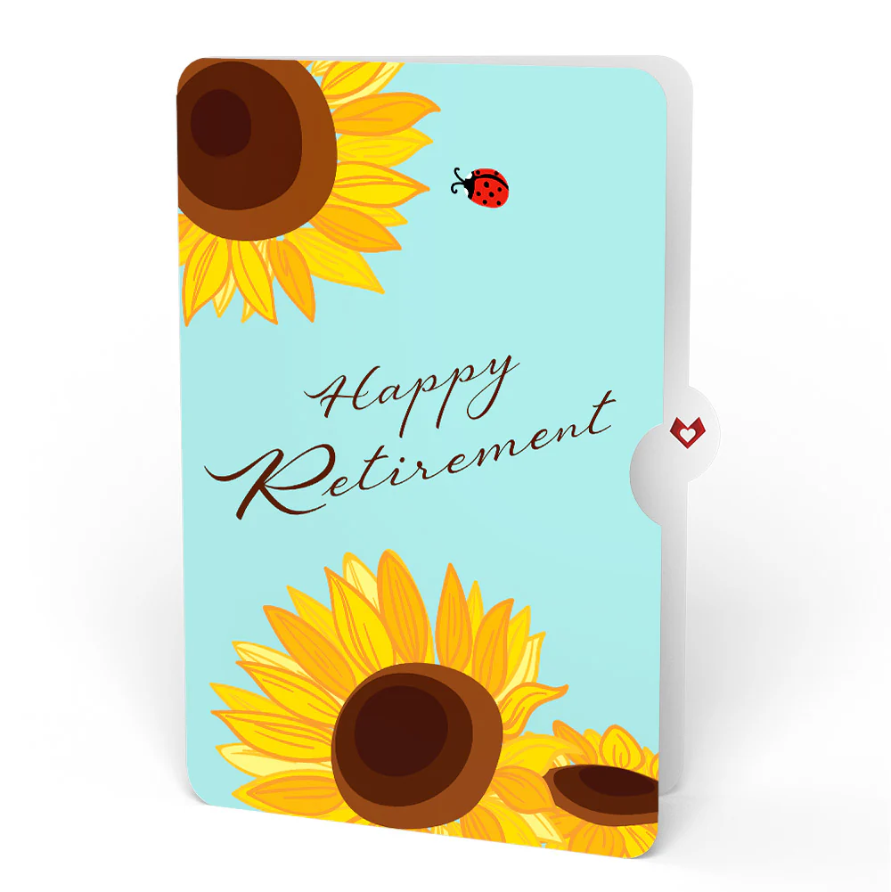 Sunflower Bloom Retirement Pop-Up Card and Sentiment Set - Image 4