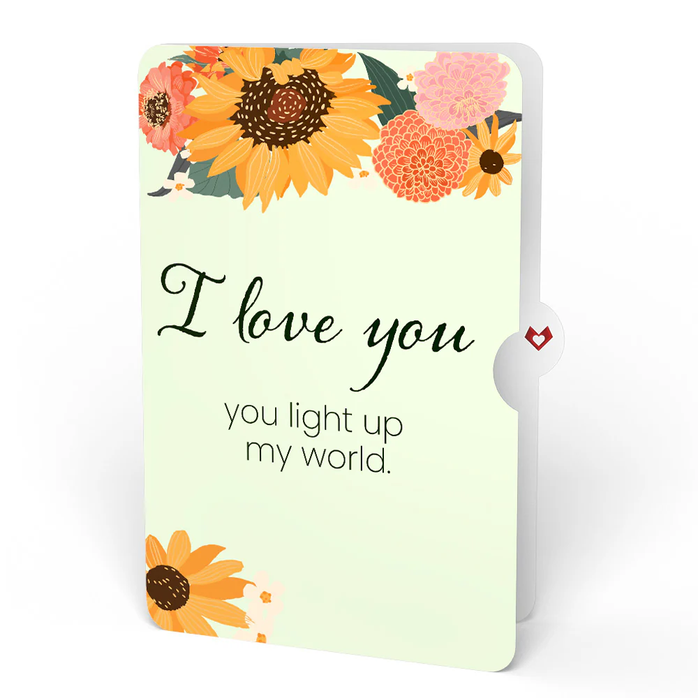 Sunflower Blooms Love Bouquet and Sentiment Set - Image 4