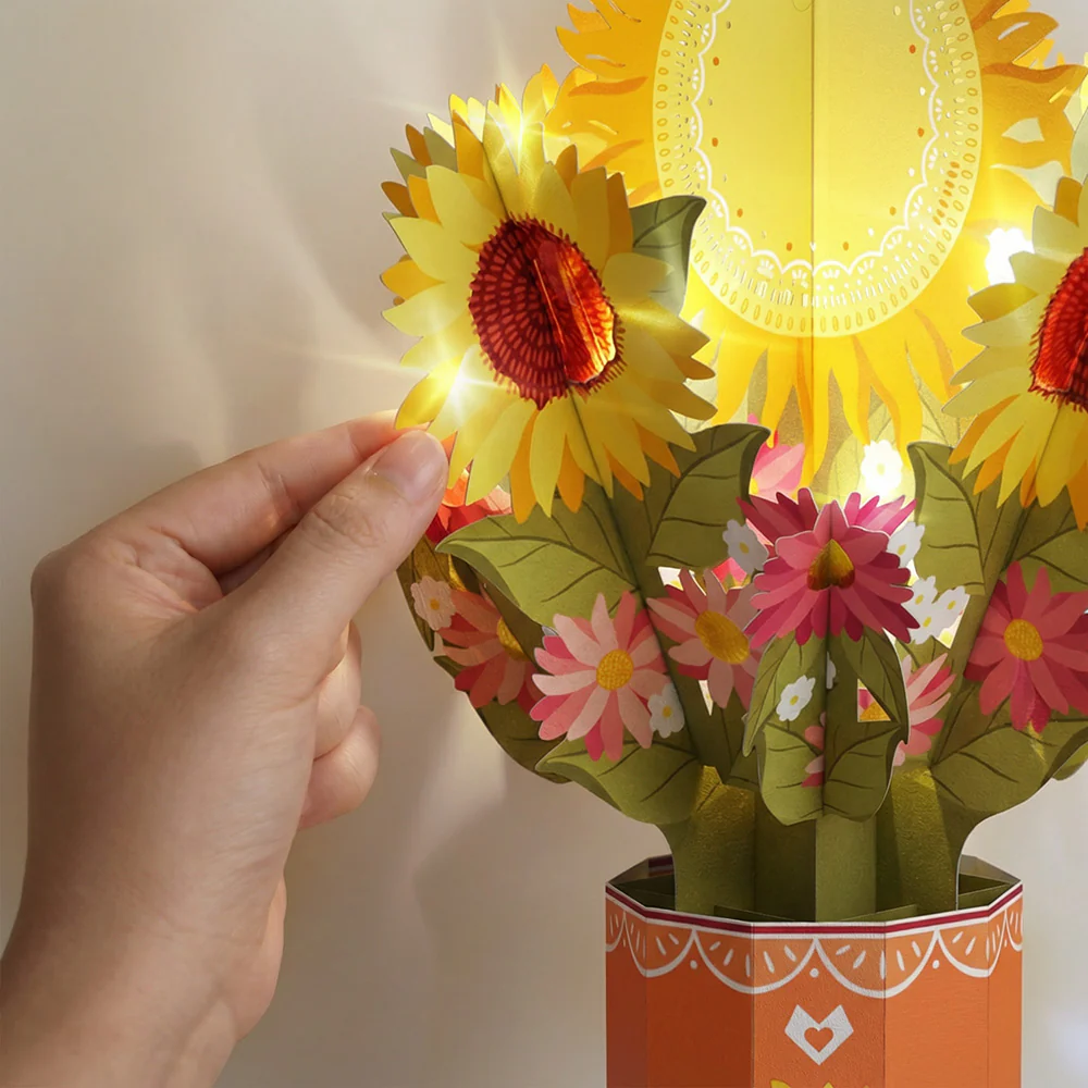 Sunflower Sunshine Light-Up Bouquet - Image 2