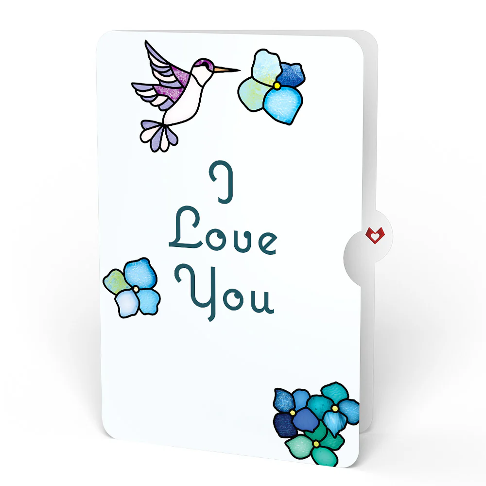 Sunlit Hydrangeas Love Suncatcher Bouquet and Sentiment Set - Image 4