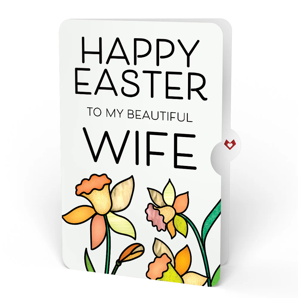 Sunny Daffodil Easter Heartfelt Charm Card™ and Sentiment Set for Wife - Image 4