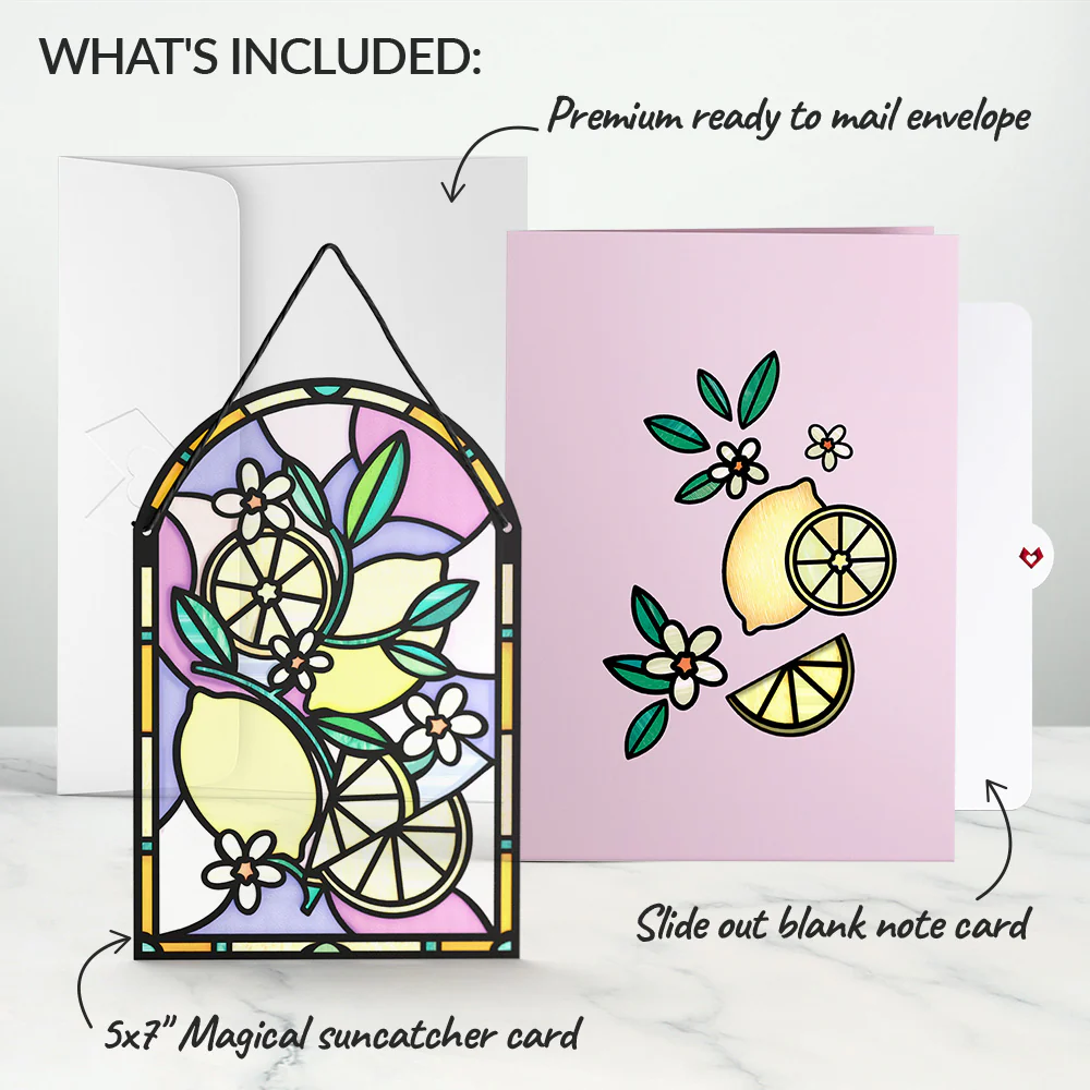 Sunny Lemons Suncatcher Card - Image 6