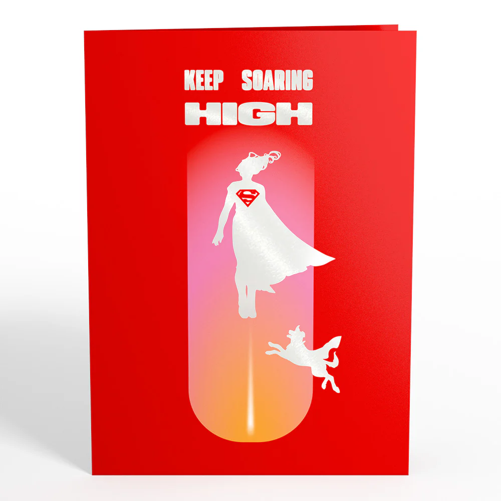 Supergirl™ Keep Soaring High Pop-Up Card - Image 5