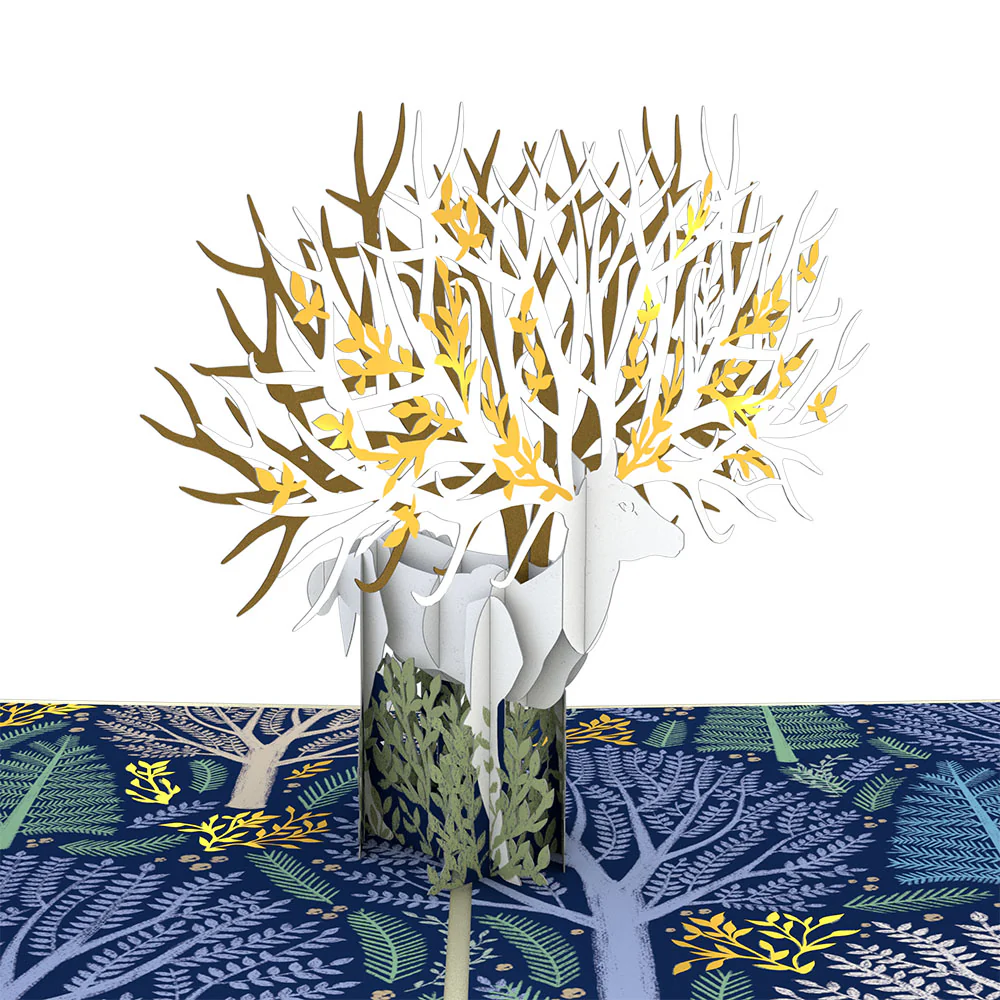 Surreal Deer Pop-Up Card - Image 2