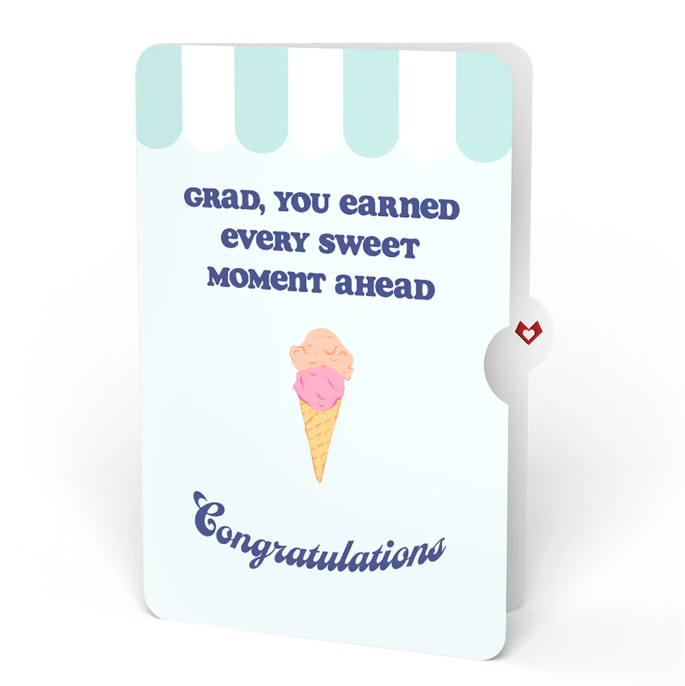 Sweet Day Ice Cream Graduation Pop-Up Card and Sentiment Set for Grad - Image 4