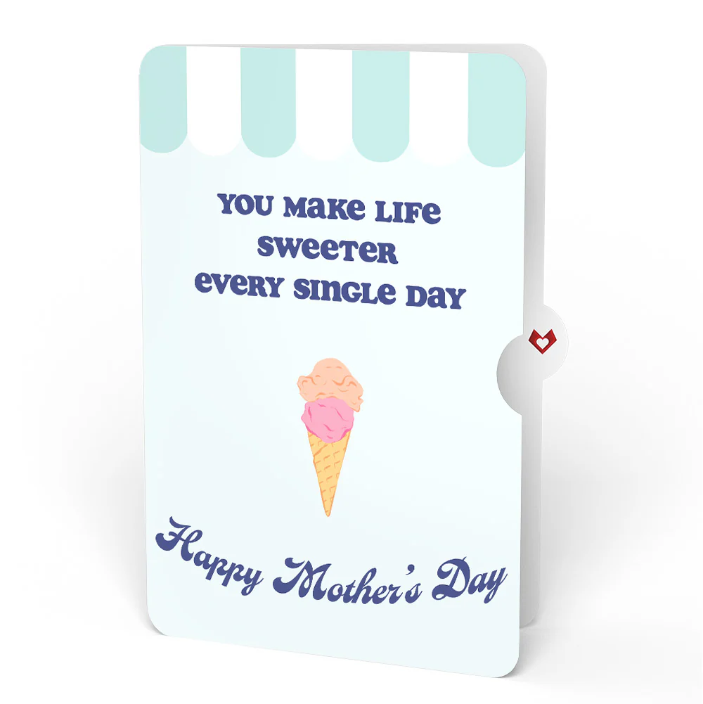 Sweet Day Ice Cream Mother’s Day Pop-Up Card and Sentiment Set for Mom - Image 4