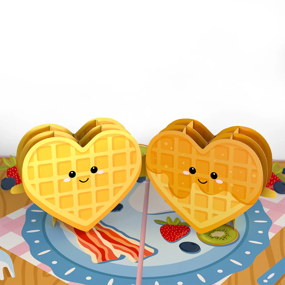 Sweet Heart Waffles Pop-Up Card - Image 2