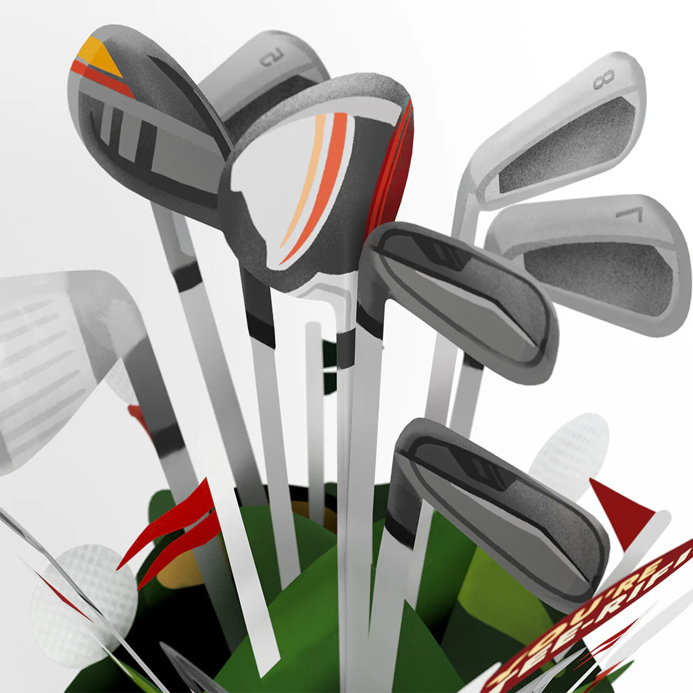 Tee-rific Golf Father's Day Bouquet and Spartan Grilling Sentiment Set - Image 3