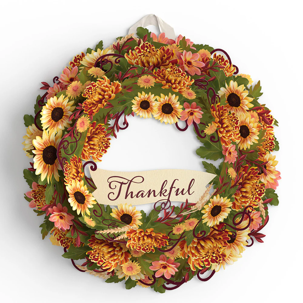 Thankful Thanksgiving Wreath and Sentiment Set - Image 3
