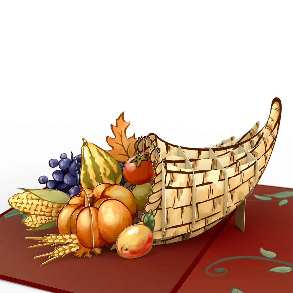 Thanksgiving Cornucopia Pop-Up Card - Image 2